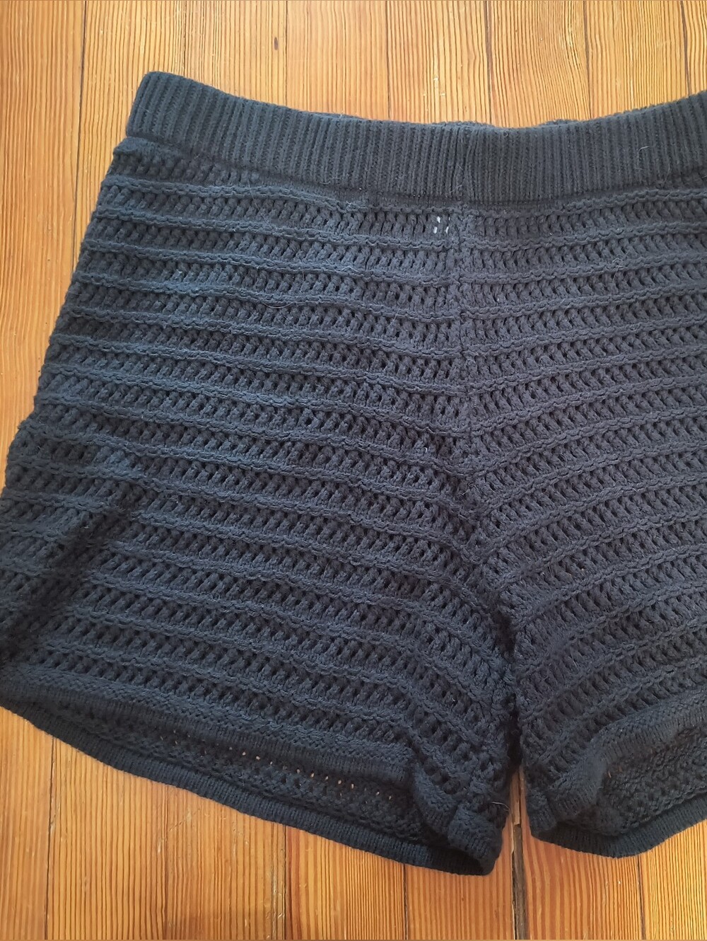 wild fable Black Crochet Knit Shorts